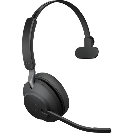 Picture of Jabra Evolve2 65 Headset - Mono - USB Type A - Wireless - Bluetooth - Over-the-head - Monaural - Supra-aural - Black