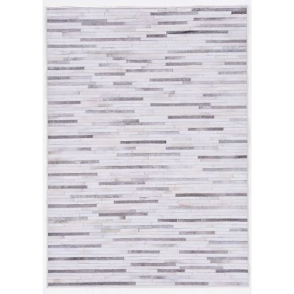 Picture of Linon Bingham Area Rug, 5ft x 7ft, Bonner, Gray/Ivory