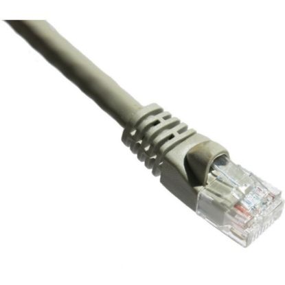 Picture of Axiom 15FT CAT5E 350mhz Patch Cable Molded Boot (Gray) - Category 5e for Network Device - Patch Cable - 15 ft - 1 x - 1 x - Gold-plated Contacts - Gray