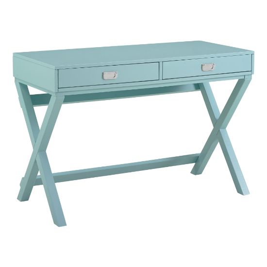 Picture of Linon Ari 44inW Home Office Writing Desk, Blue