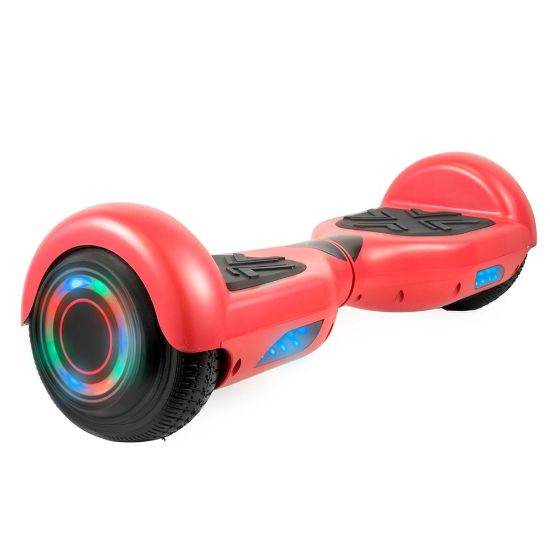 Picture of AOB Hoverboard With Bluetooth Speakers, 7inH x 27inW x 7-5/16inD, Red