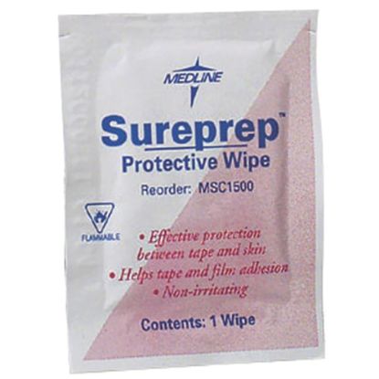 Picture of Medline Sureprep Skin Protectant Wipes, 50 Packets Per Box, Case Of 20 Boxes