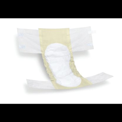 Picture of FitRight Extra Disposable Briefs, X-Large, White/Yellow, Bag Of 20 Briefs