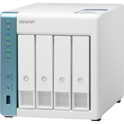 Picture of QNAP Quad-core 1.7GHz NAS with 2.5GbE and Feature-rich Applications for Home & Office - Annapurna Labs Alpine AL-314 Quad-core 1.70 GHz - 4 x HDD Supported - 0 x HDD Installed - 4 x SSD Supported - 0 x SSD Installed - 4 GB RAM DDR3 SDRAM