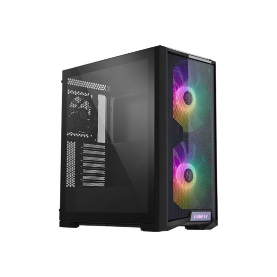 Picture of Lian Li Lancool 215 - MDT - extended ATX - windowed side panel (tempered glass) - no power supply - black - USB/Audio