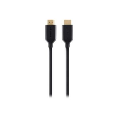 Picture of Belkin High Speed HDMI Cable with Ethernet - HDMI cable with Ethernet - HDMI male to HDMI male - 6.6 ft - 4K support