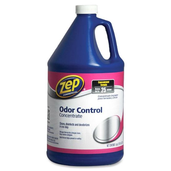 Picture of Zep Odor Control Concentrate - Concentrate - 128 fl oz (4 quart) - Fresh ScentBottle - 4 / Carton - Disinfectant - Blue