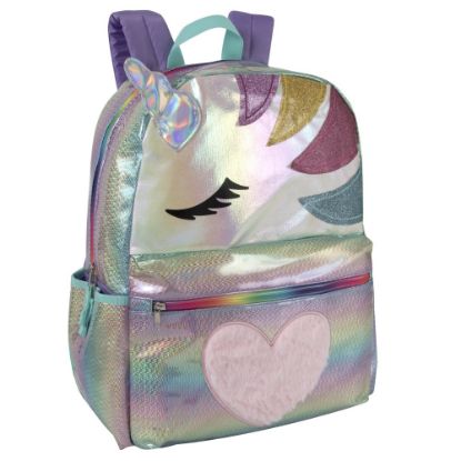 Picture of Trailmaker Embellished Unicorn Head Backpack, Rainbow