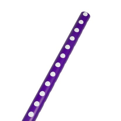 Picture of JAM Paper Wrapping Paper, Polka Dot, 25 Sq Ft, Purple & White