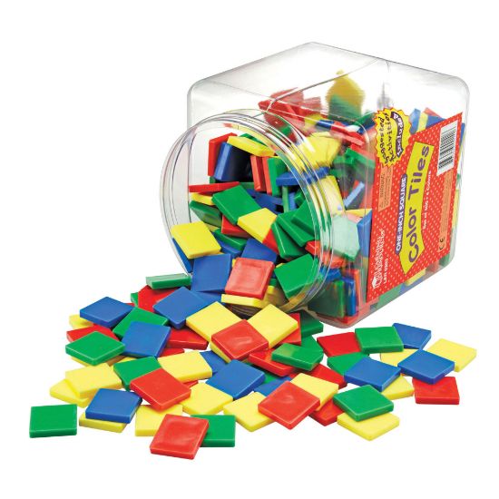 Picture of Learning Resources Square Color Tiles, Ages 3-12, Assorted Colors, Pack Of 400