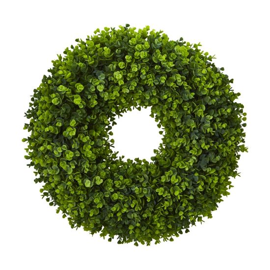 Picture of Nearly Natural Eucalyptus 25inH Artificial Wreath, 25inH x 25inW x 5inD, Green