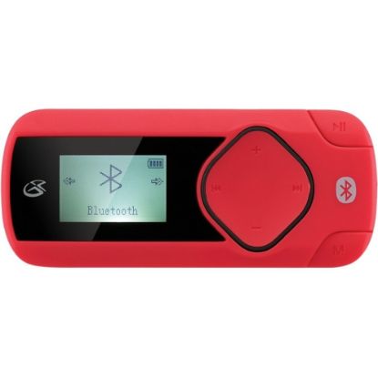 Picture of GPX MWB308R 8 GB Flash MP3 Player - Voice Recorder, FM Tuner, e-Book, FM Recorder - 1in - Bluetooth - Battery Built-in - microSD - MP3, WAV - 8 Hour