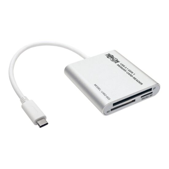 Picture of Tripp Lite USB 3.1 Gen 1 USB-C Multi-Drive Smart-Card Flash-Memory Media Reader/Writer Thunderbolt 3 Compatible