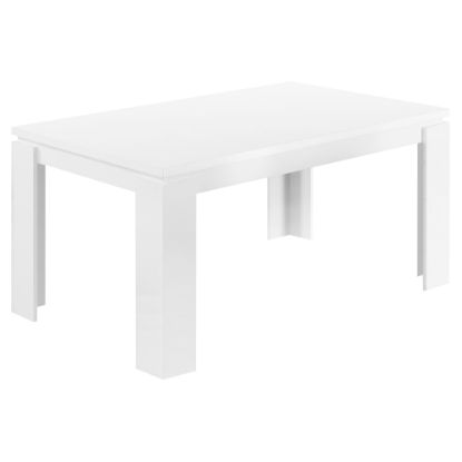 Picture of Monarch Specialties Ellie Dining Table, 30-1/2inH x 59inW x 35-1/2inD, White