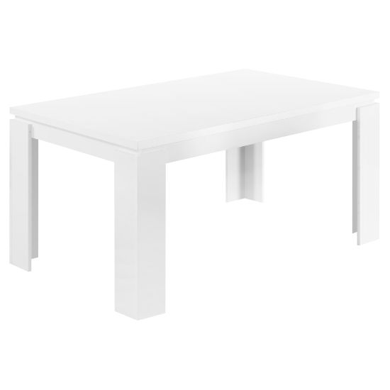 Picture of Monarch Specialties Ellie Dining Table, 30-1/2inH x 59inW x 35-1/2inD, White