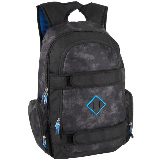 Picture of Mountain Edge Skate Strap Backpack With 17in Laptop Sleeve, Black