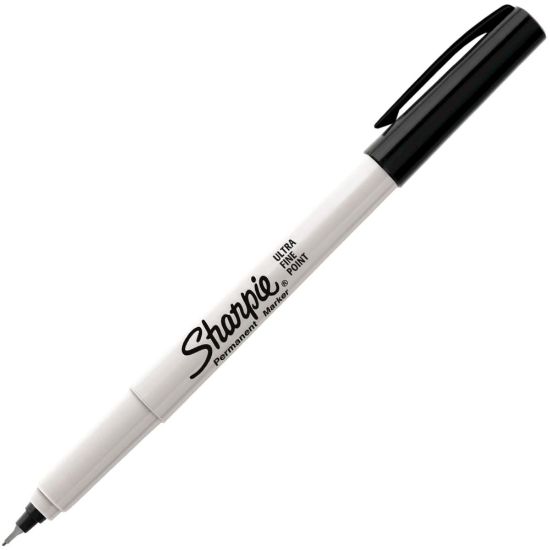 Picture of Sanford Sharpie Ultra Fine Point Permanent Marker - Ultra Fine Marker Point - No - Black - 36 / Box