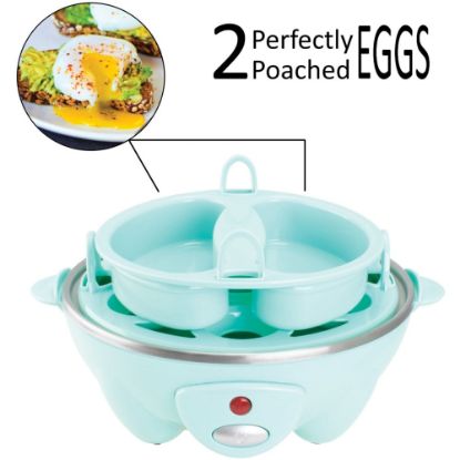 Picture of Brentwood TS-1045BL Electric 7 Egg Cooker with Auto Shut Off, Blue - 360 W - Blue