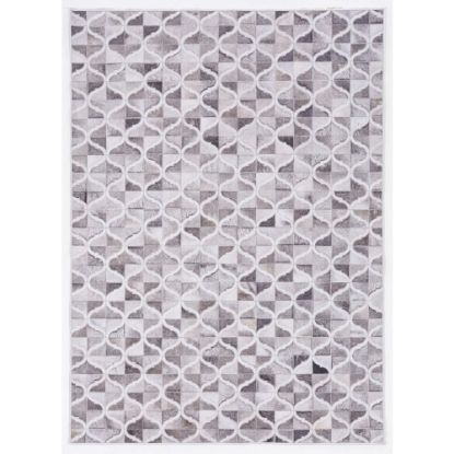 Picture of Linon Bingham Area Rug, 3ft x 5ft, Lenox, Gray/Ivory