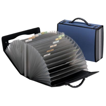 Picture of Pendaflex Pocket Folder, 26 Pockets, 8-1/2in x 11in, Navy