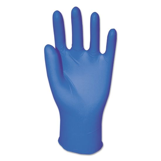 Picture of Boardwalk Disposable General-Purpose Powder-Free Nitrile Gloves, Medium, Blue, 5mil, Box Of 100 Gloves