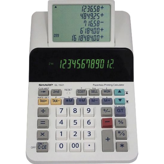 Picture of Sharp EL-1501 12-digit Desktop Printing Calculator