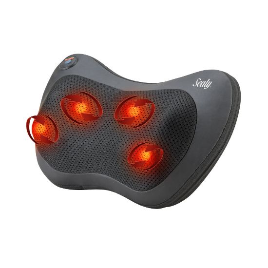 Picture of Sealy Deep Tissue SL-HW-MA-120-BK Mini Massage Pillow Pad, 8inH x 13inW x 4inD, Black