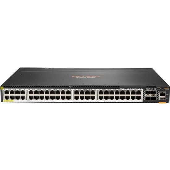 Picture of HPE 6300M Ethernet Switch - 48 Ports - Manageable - 3 Layer Supported - Modular - 4 SFP Slots - Twisted Pair, Optical Fiber - 1U High - Rack-mountable - Lifetime Limited Warranty