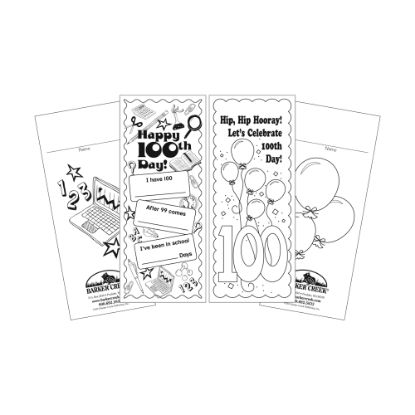 Picture of Barker Creek Bookmark Duets, 100th Day, Pack Of 60