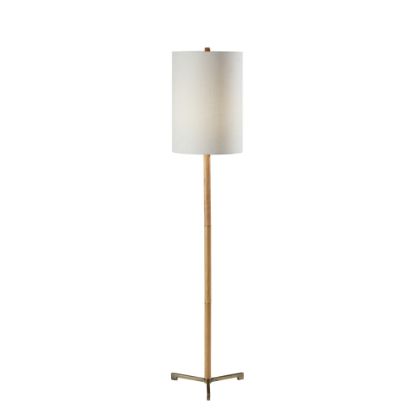 Picture of Adesso Maddox Floor Lamp, 62-1/2inH, White/Natural