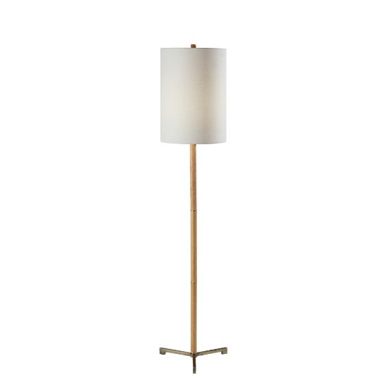 Picture of Adesso Maddox Floor Lamp, 62-1/2inH, White/Natural