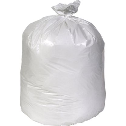 Picture of Pitt Plastics 0.45 mil Linear Low Can Liners, 24in x 32in, 12 - 16 Gallons, White, Pack Of 500