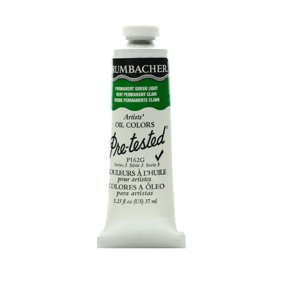 Picture of Grumbacher P162 Pre-Tested Artists Oil Colors, 1.25 Oz, Permanent Green Light, Pack Of 2