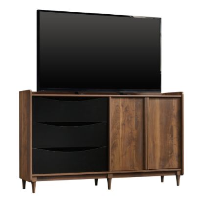 Picture of Sauder Harvey Park Entertainment Credenza For 55in Televisions, Grand Walnut