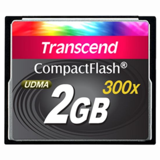 Picture of Transcend 2GB CompactFlash (CF) Card - 300x - 2 GB