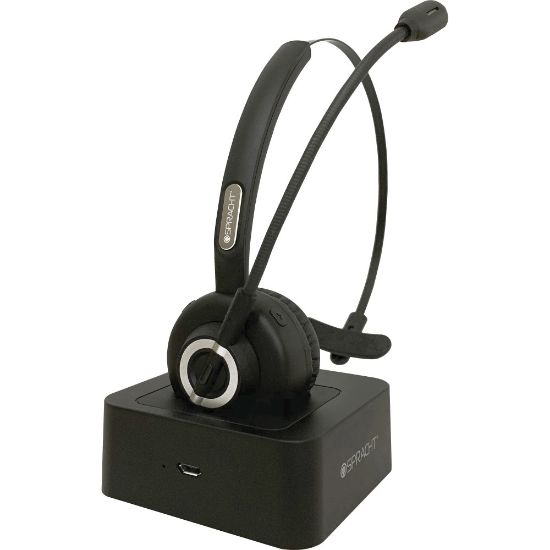 Picture of Spracht Mobile Office Headset - Wireless - Bluetooth - 33 ft - Over-the-head - Noise Cancelling Microphone - Noise Canceling - Black