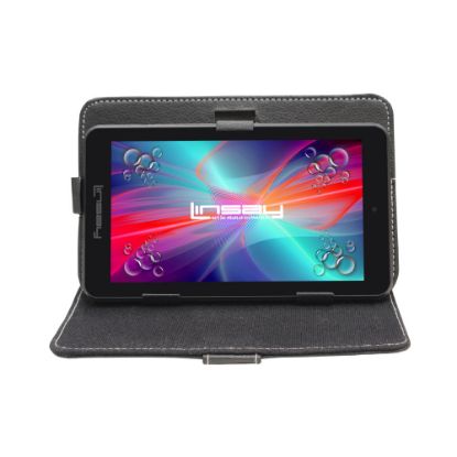 Picture of Linsay F7 Wi-Fi Tablet, 7in Screen, 2GB Memory, 64GB Storage, Android 13, Black