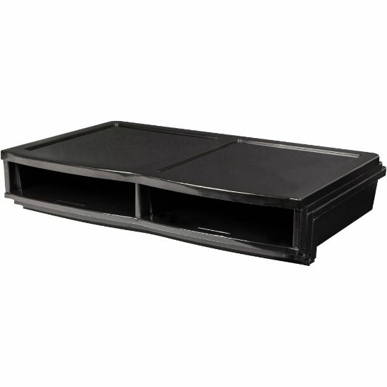 Picture of Storex Quick Stack 6-sorter Organizer - 500 x Sheet - 6 Compartment(s) - Compartment Size 8.75in x 11.50in x 2in - 8.7in Height x 13.6in Width20.5in Length - Black - Plastic - 1 Each