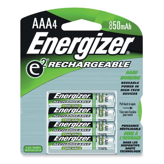 Picture of Energizer Recharge Power Plus Rechargeable AAA Battery 4-Packs - For Multipurpose - Battery Rechargeable - AAA - 850 mAh - 96 / Carton