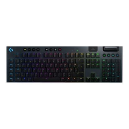 Picture of Logitech G915 Lightspeed Wireless RGB Mechanical Gaming Keyboard - Wireless Connectivity - Bluetooth/Wi-Fi - USB Interface Volume Control, Play/Pause, Skip, Mute, G-Key Hot Key(s) - English - Black