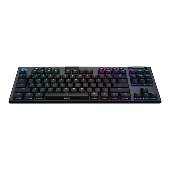 Picture of Logitech G915 TKL Tenkeyless LIGHTSPEED Wireless RGB Mechanical Gaming Keyboard - Keyboard - backlit - USB, Bluetooth, 2.4 GHz - English - key switch: GL Tactile - carbon