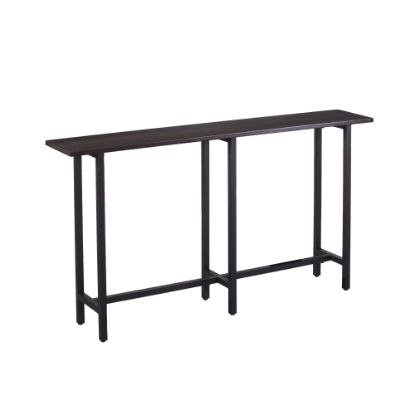 Picture of SEI Furniture Hendry Console Table, 30inH x 54inW x 10inD, Espresso/Matte Black