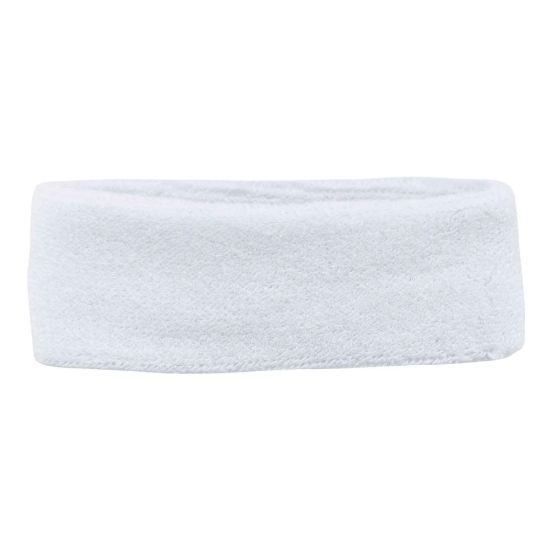 Picture of Ergodyne Chill-Its 6550 Head Sweatbands, White, Pack Of 24 Headbands