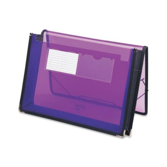 Picture of Smead Poly Wallet, 2 1/4in Expansion, Letter Size, Purple