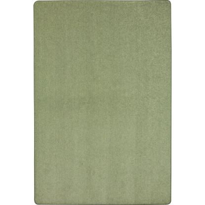 Picture of Joy Carpets Kid Essentials Solid Color Rectangle Area Rug, Endurance, 4ft x 6ft, Sage