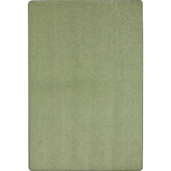 Picture of Joy Carpets Kid Essentials Solid Color Rectangle Area Rug, Endurance, 4ft x 6ft, Sage