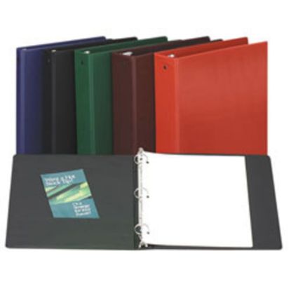 Picture of Avery Economy 3-Ring Binder, 3in Round Rings, 44% Recycled, Black