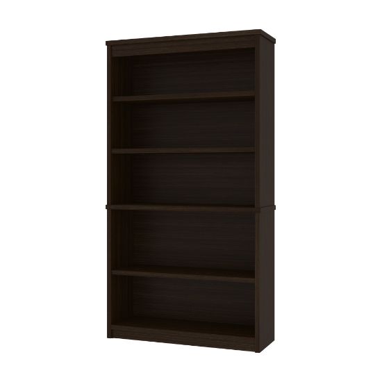 Picture of Bestar Universel 66inH 5-Shelf Bookcase, Dark Chocolate