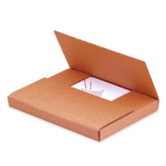 Picture of Partners Brand Multi-Depth Easy-Fold Mailers, 9 5/8in x 6 5/8in x 1 1/4in, Kraft, Pack Of 50