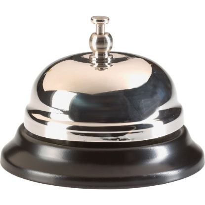 Picture of Sparco Nickel-Plated Chromed Steel Call Bell, Silver/Black